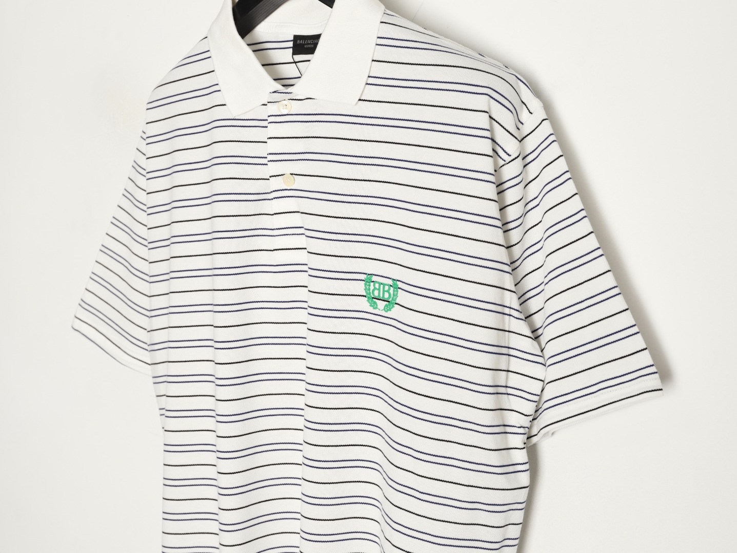Ba*len*cia*ga short-sleeved polo shirt