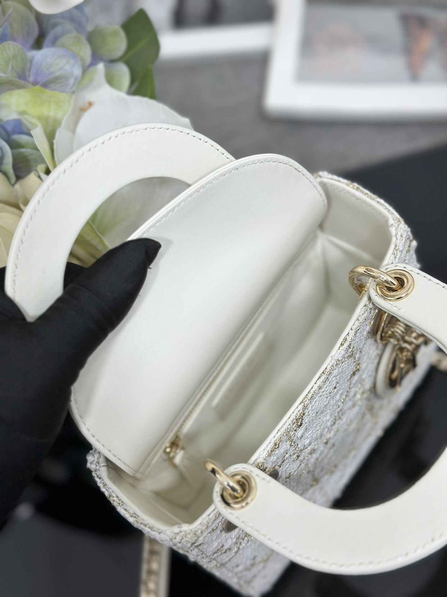 mini lady D*or bag 17x15x7cm