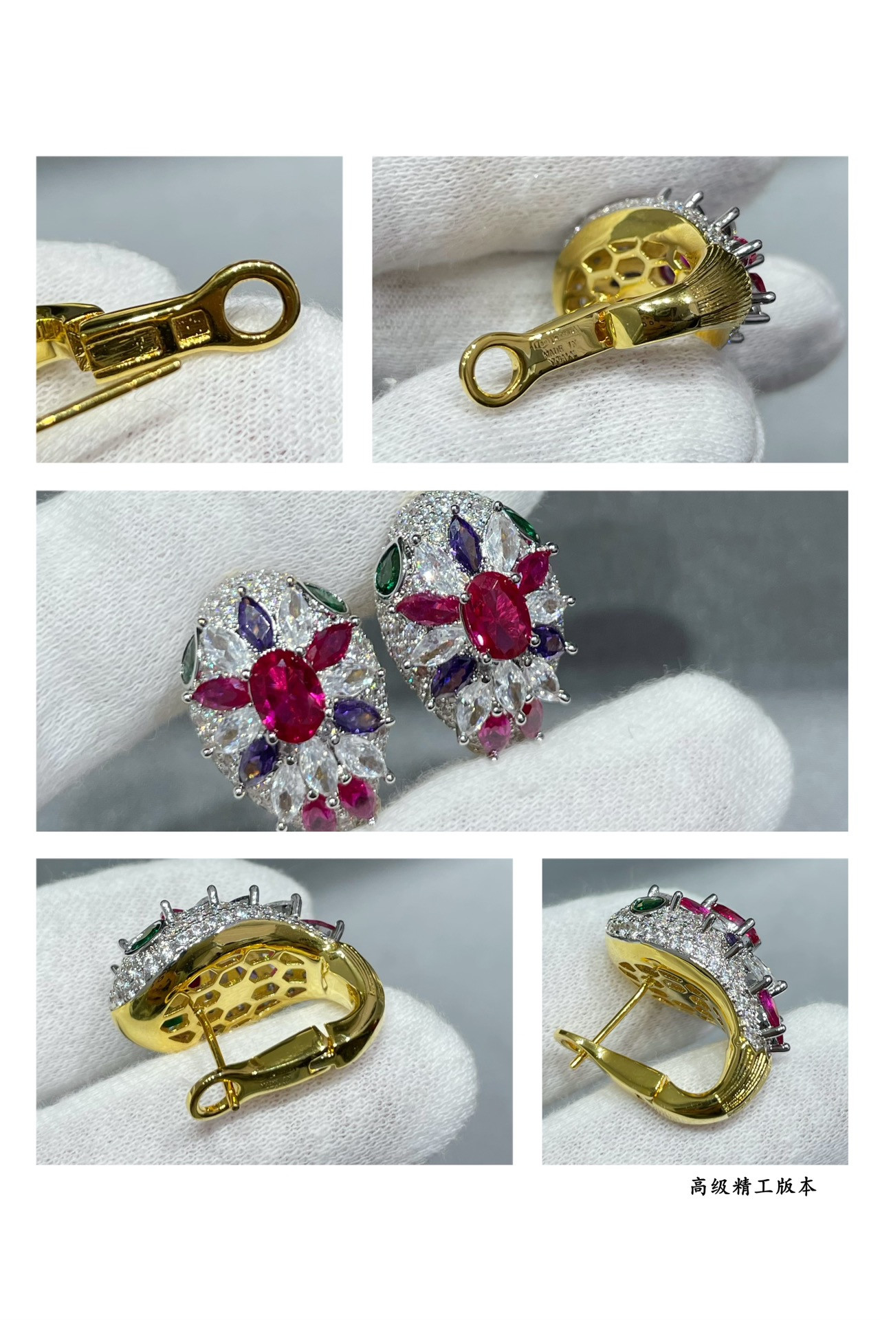 b*l*ai Di*m*nd princess snake earrings