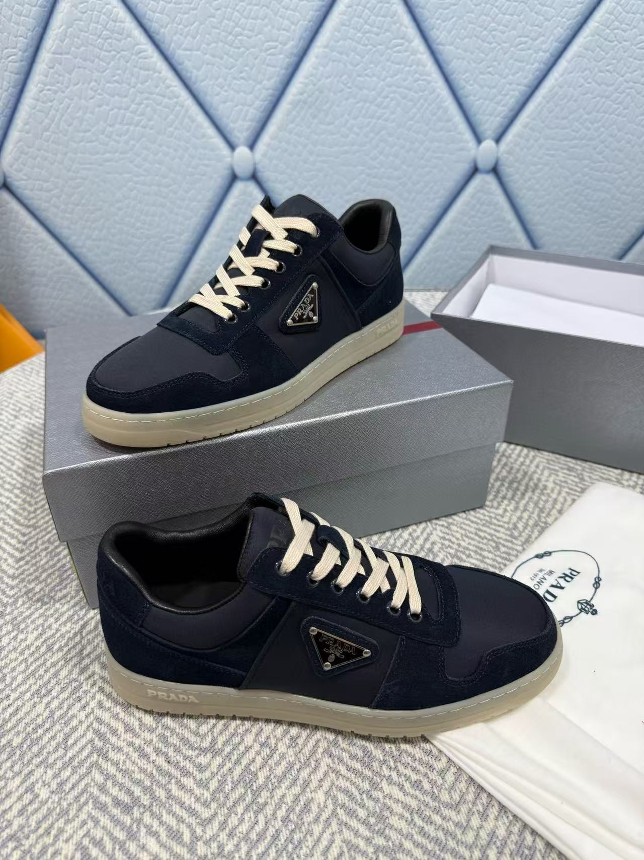 ua Pra*a downtown re-nylon and suede sneakers