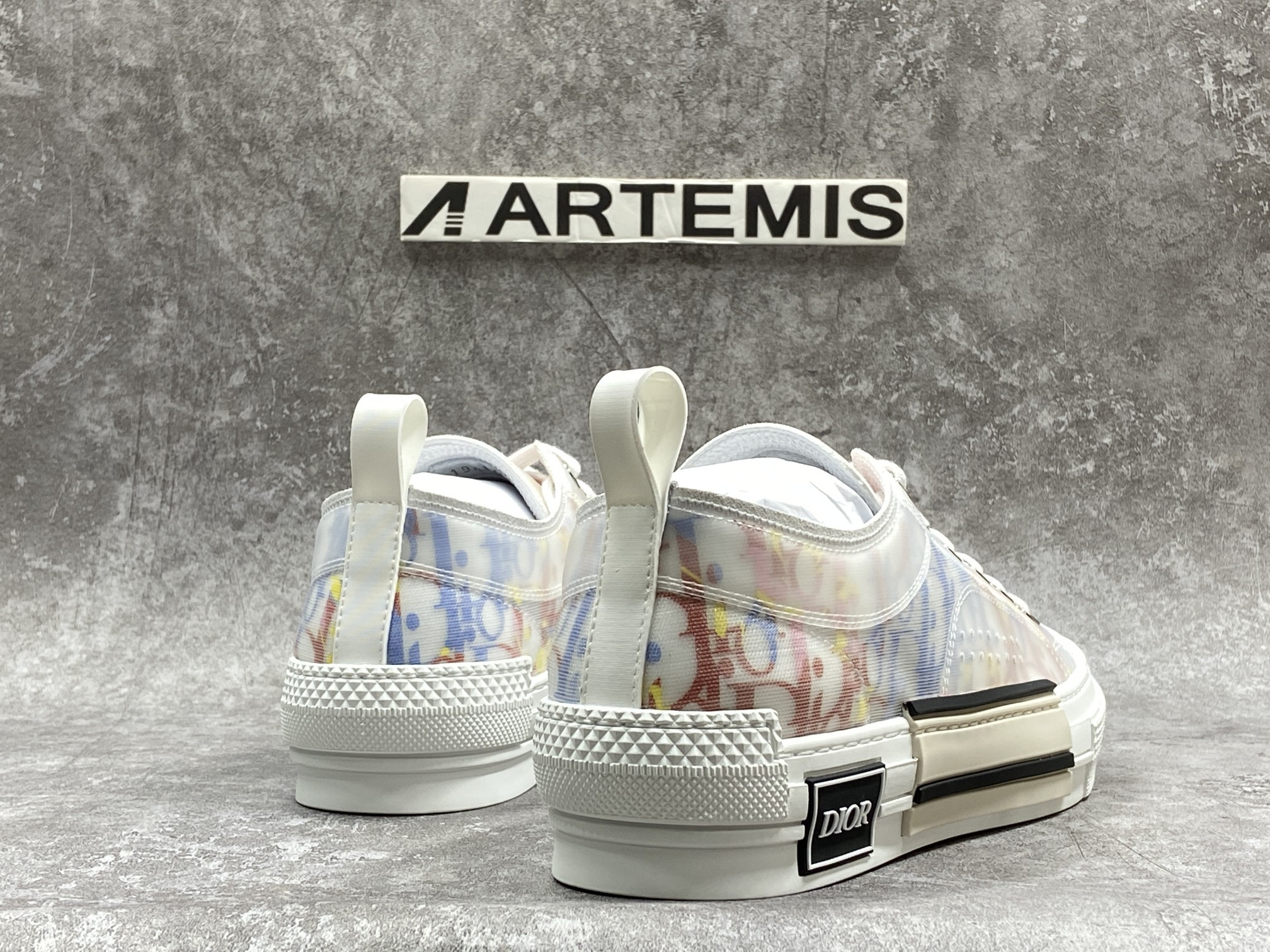 D*or b23 low top multicolor oblique