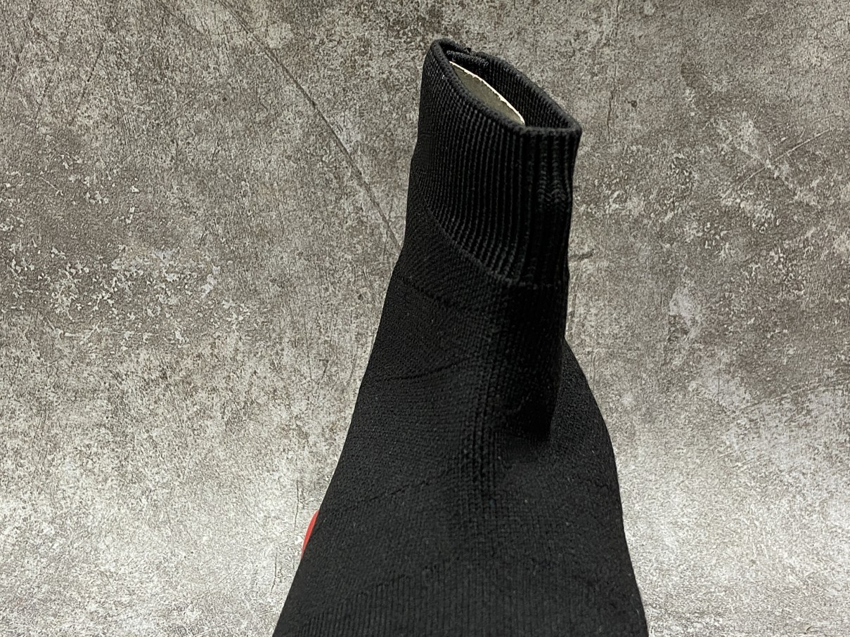 Balenciga Speed Clear Sole Black Red