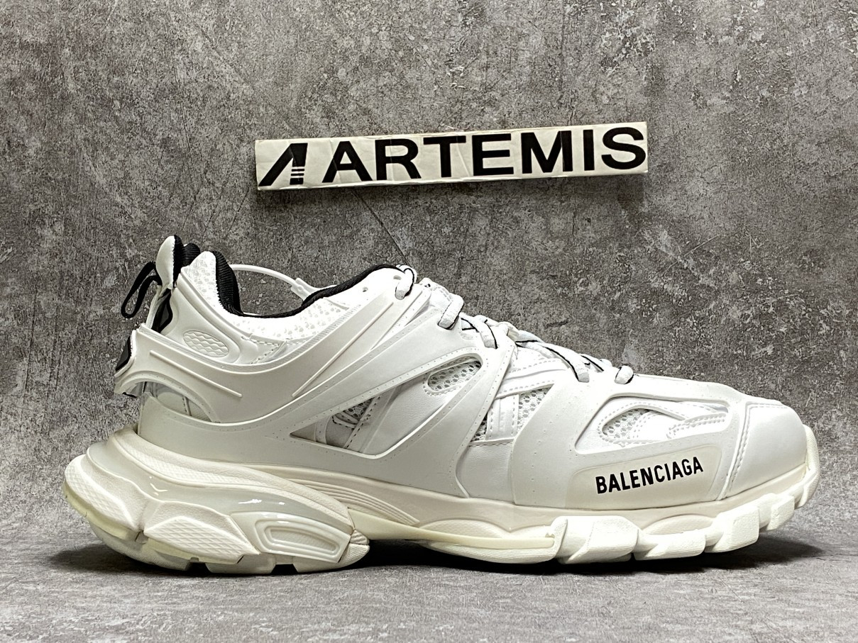 Balenciga Track White Black With Led Light