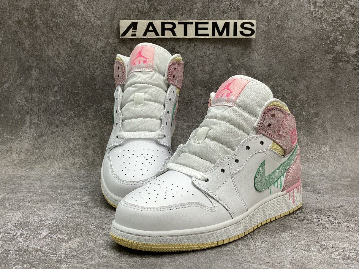 Air Jordan 1 Mid Paint Drip