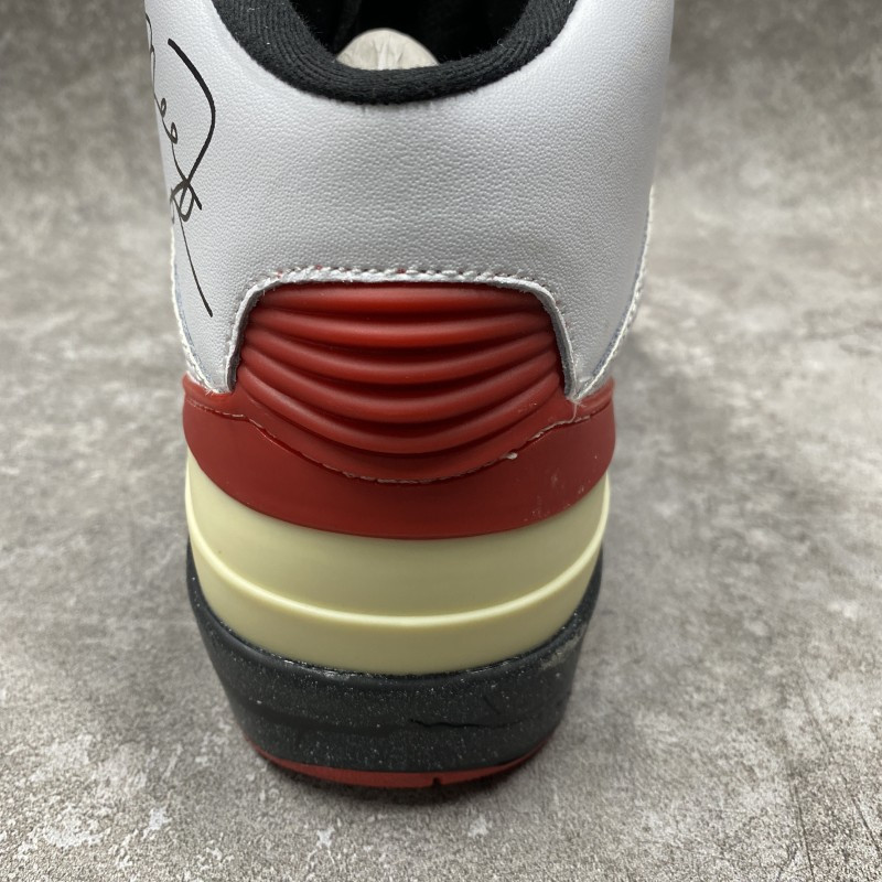 Air Jordan 2 Retro Low Sp Off-White White Red