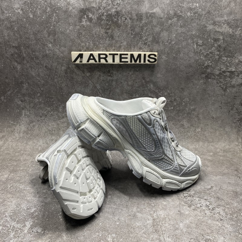 Ba*len*cia*ga 3xl mule sneakers in silver