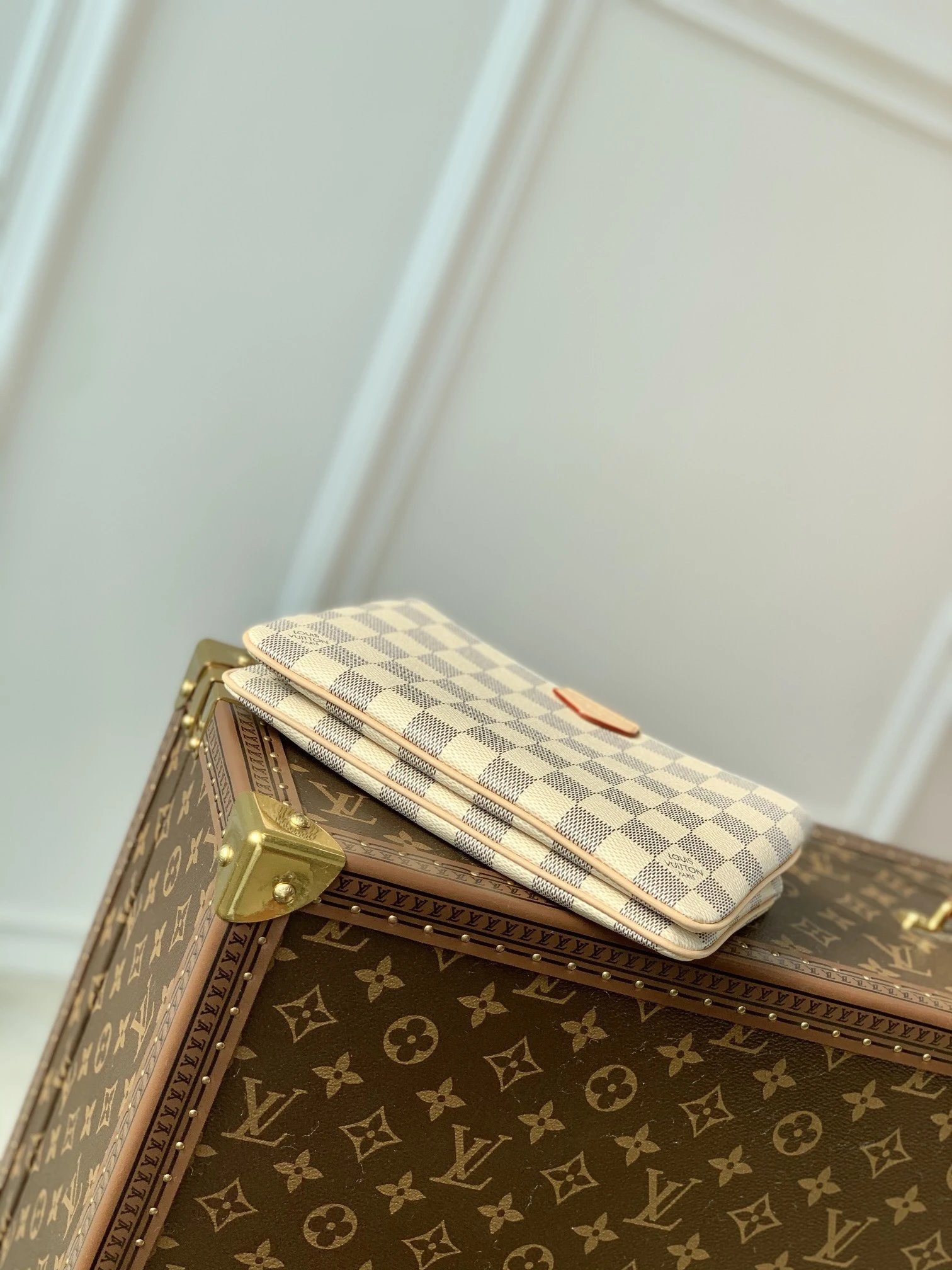 LV DOUBLE ZIP POCHETTE N60460