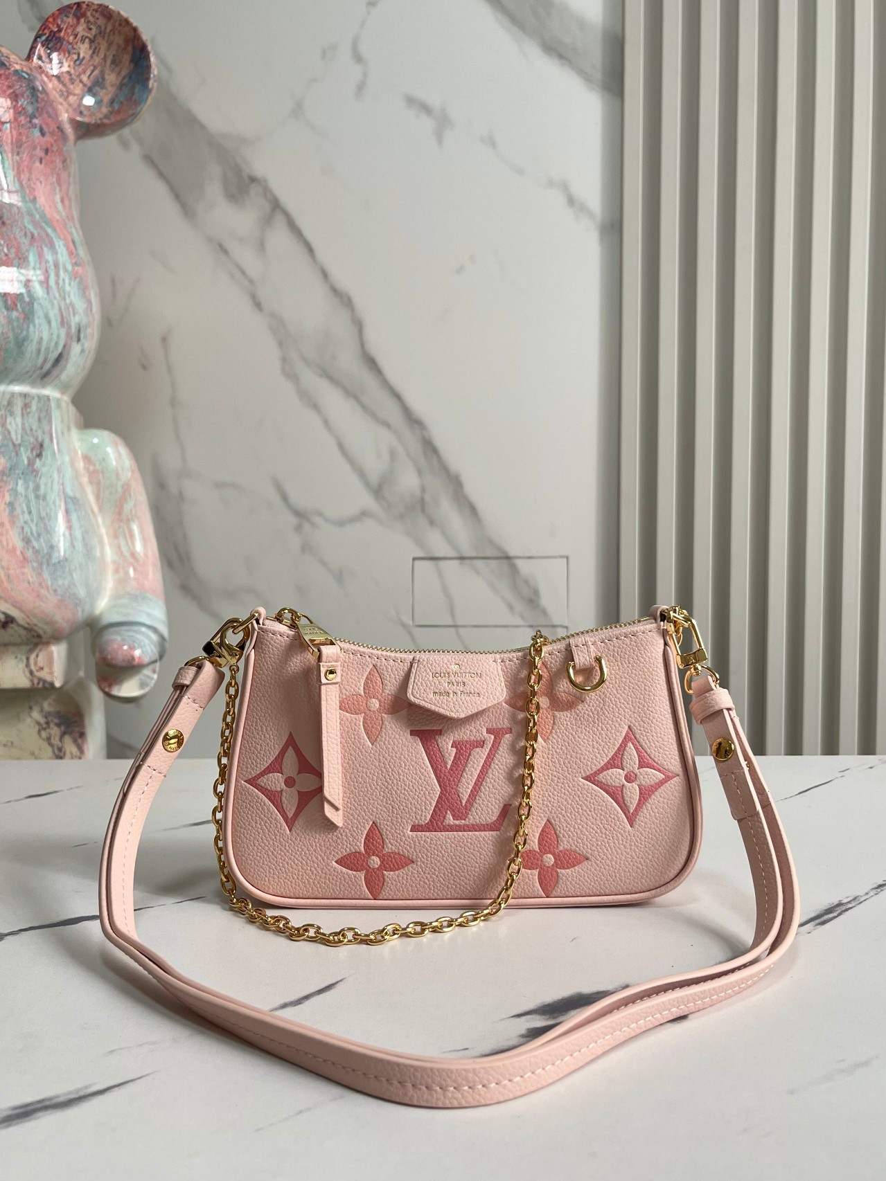 LV EASY POUCH ON STRAP M80348 7.5 x 4.5 x 1.2 inches