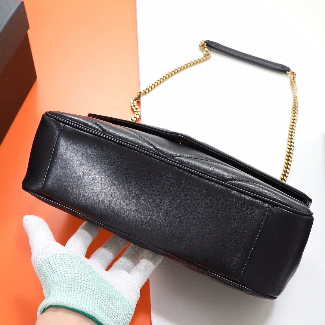 Y*L loulou medium in matelassÉ lambskin 29x17x8cm