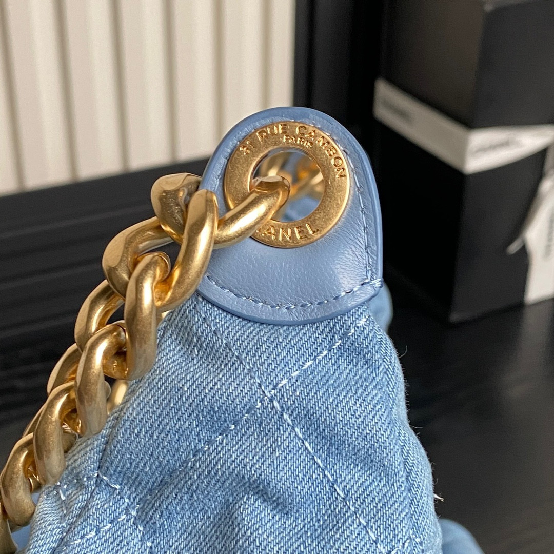 Ch*el 25c maxi hobo bag 27×35×18cm