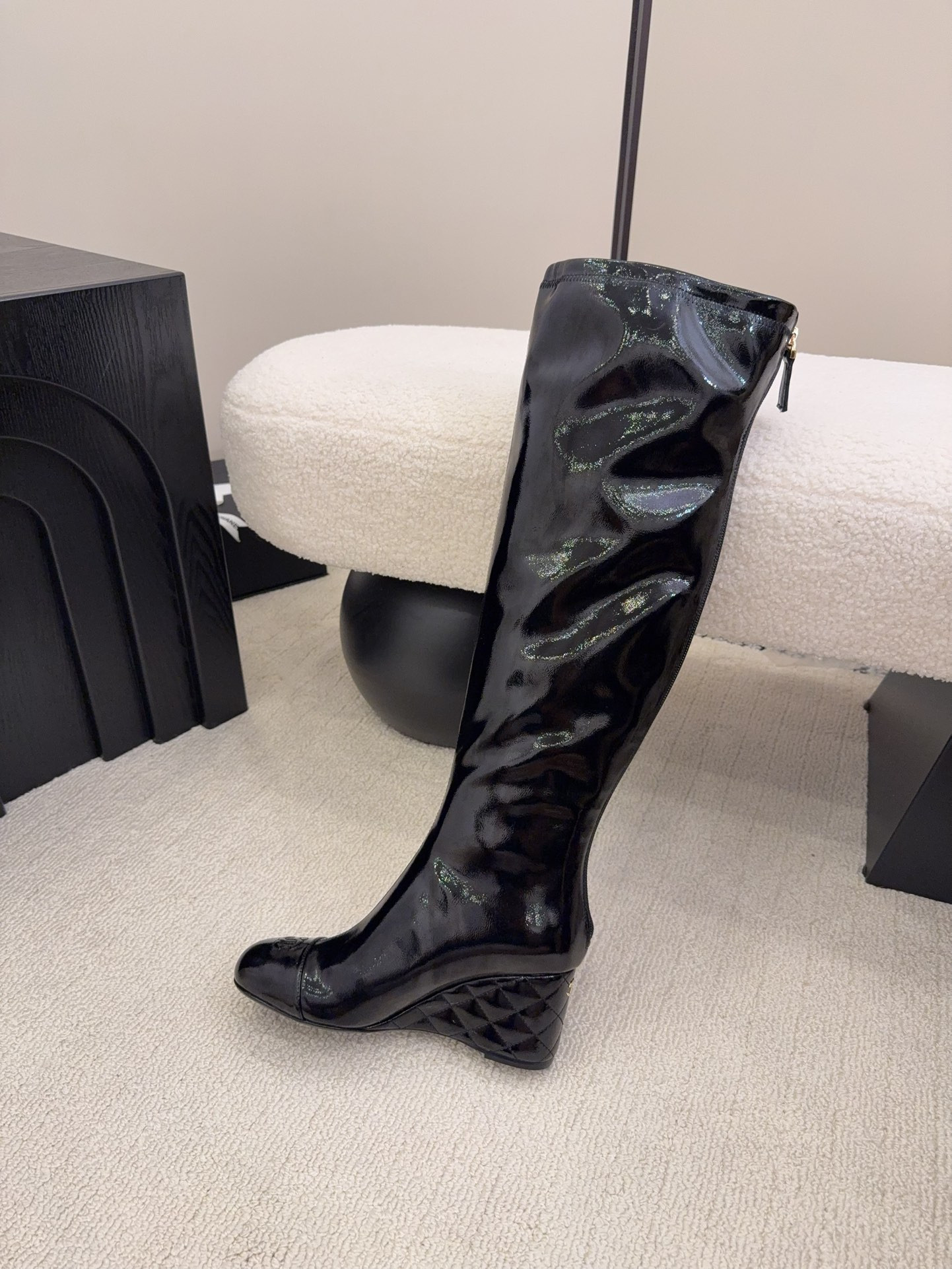 ua Ch*el high boots 7cm heel