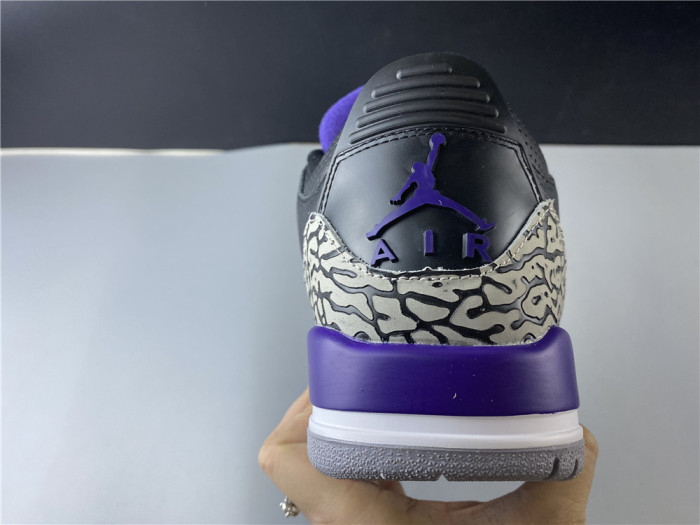 Air Jordan 3 Retro Black Court Purple CT8532-050