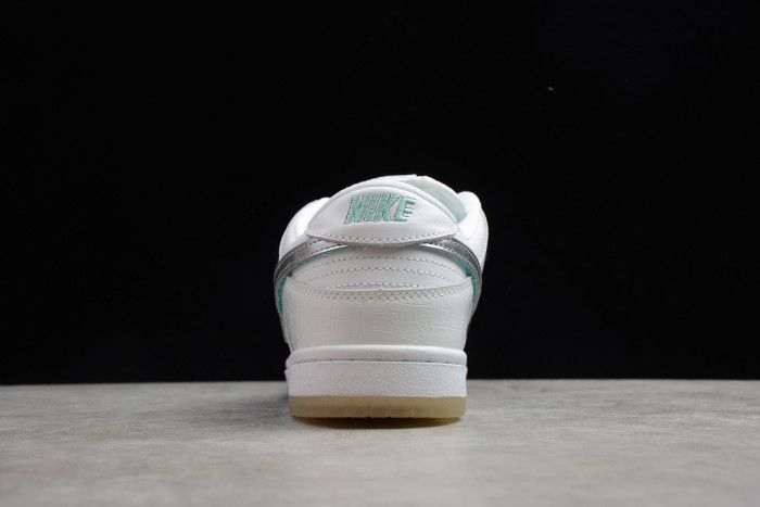 nike sb dunk low Di*m*nd supply co white Di*m*nd bv1310-100