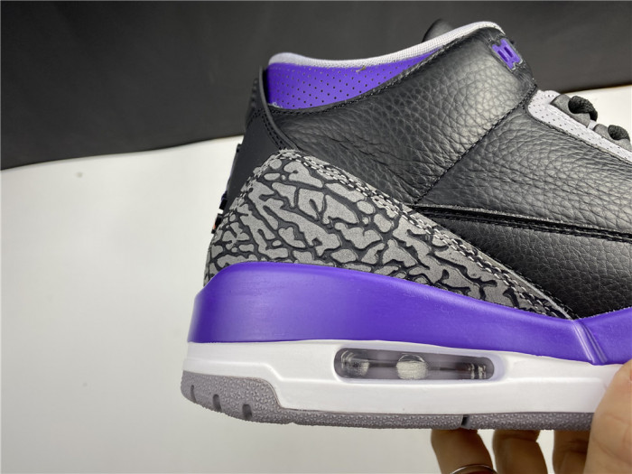Air Jordan 3 Retro Black Court Purple CT8532 050