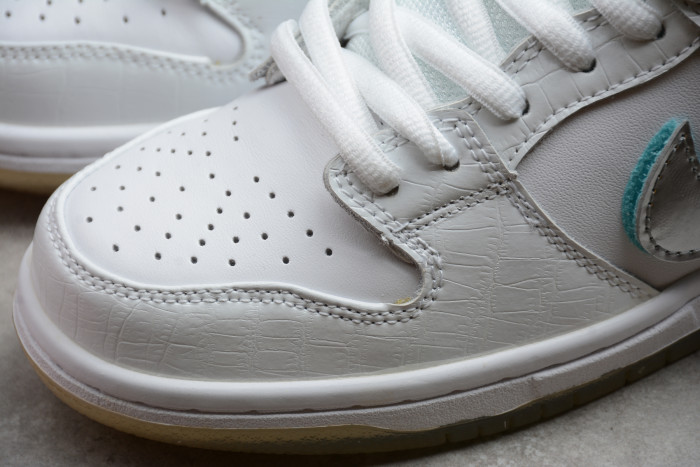 nike sb dunk low Di*m*nd supply co white Di*m*nd bv1310-100