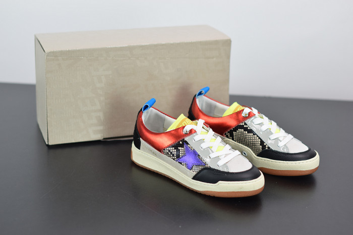 GGD Women’s fuchsia and leopard-print Yeah sneakers