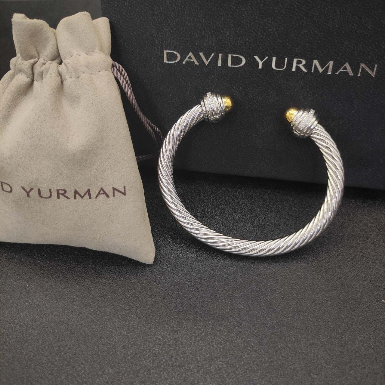 David Yurman 7mm Wrap Bracelet(wrist circumference 15-20cm)