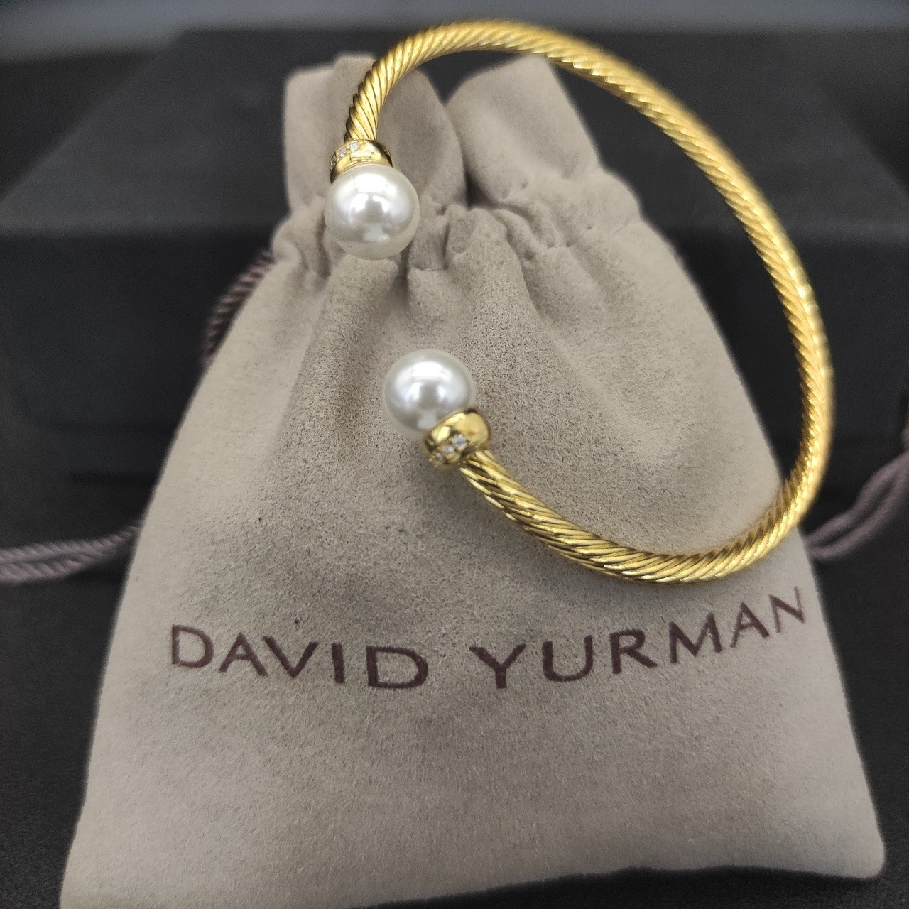 David Yurman 3mm Wrap Bracelet(wrist circumference 15-19cm)