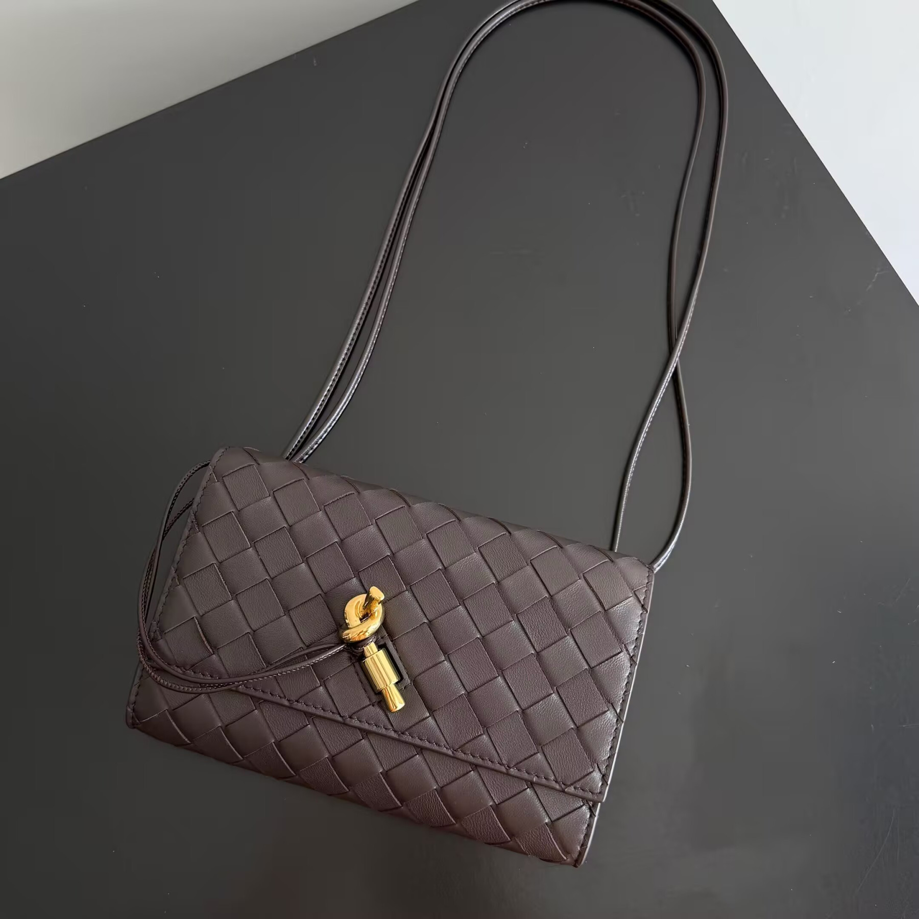Bottega Veneta Andiamo Pouch on Strap 19x12.6x2cm