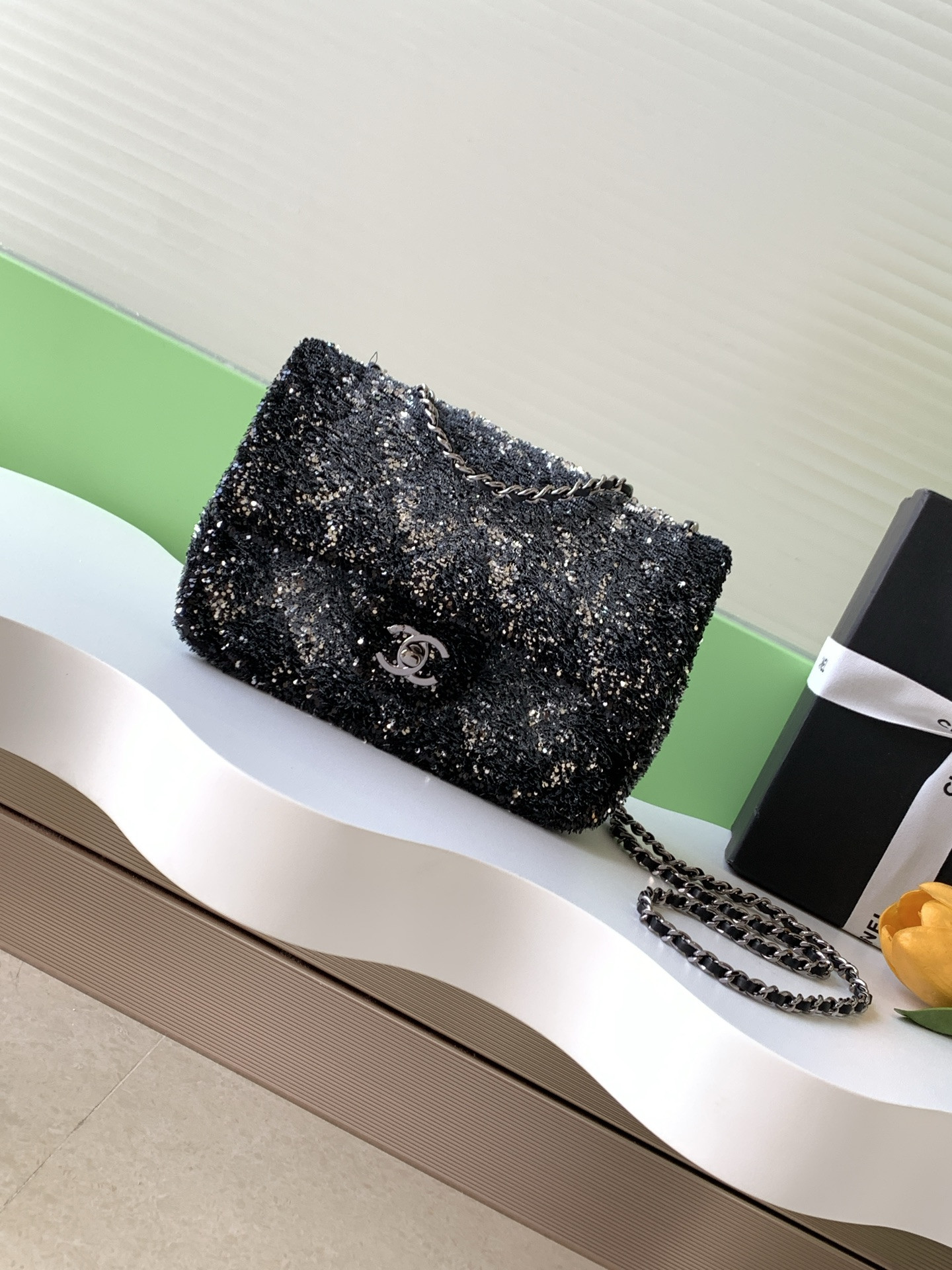 Ch**el flap bag 21x14x8cm