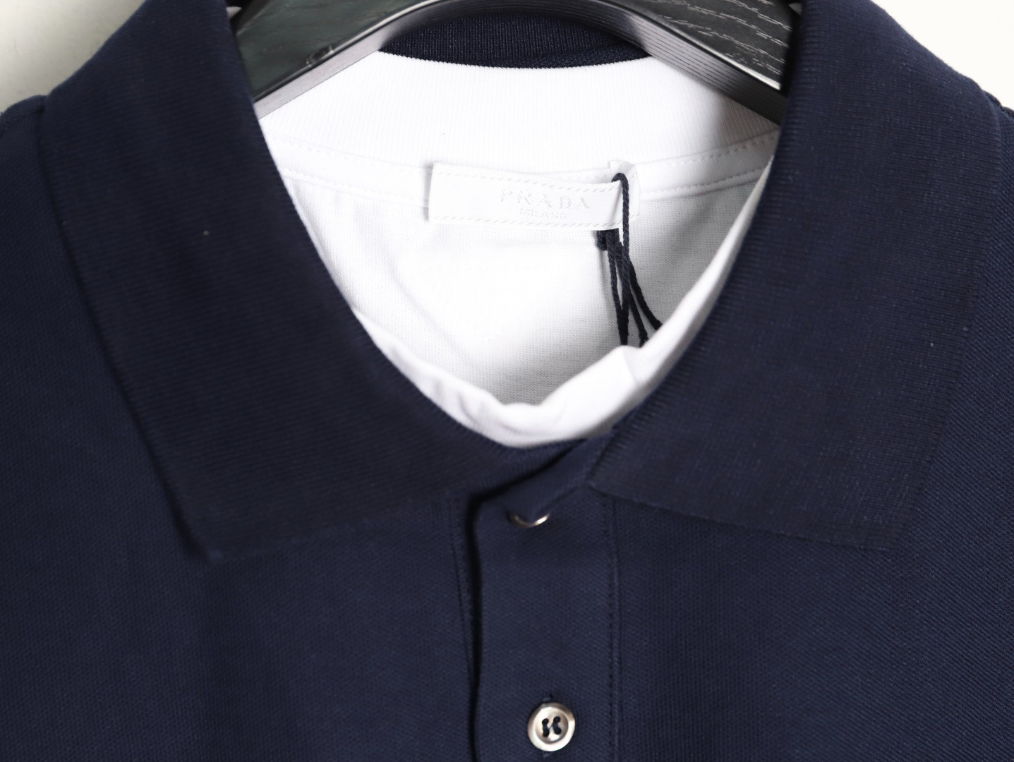 Pra*a Long-sleeved Polo Shirt