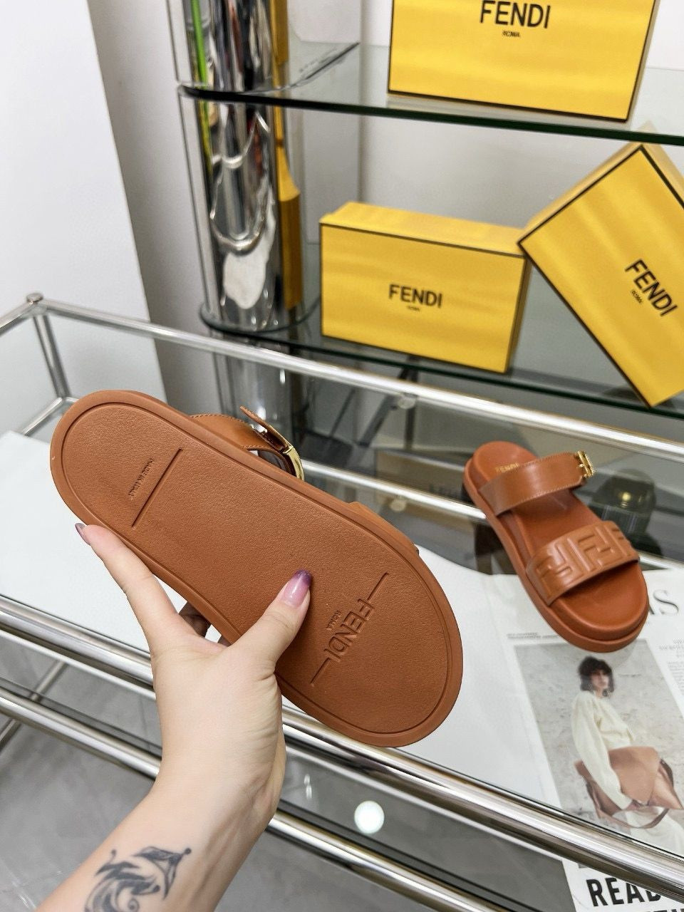 UA F**di Feel FF Double Band Sandal