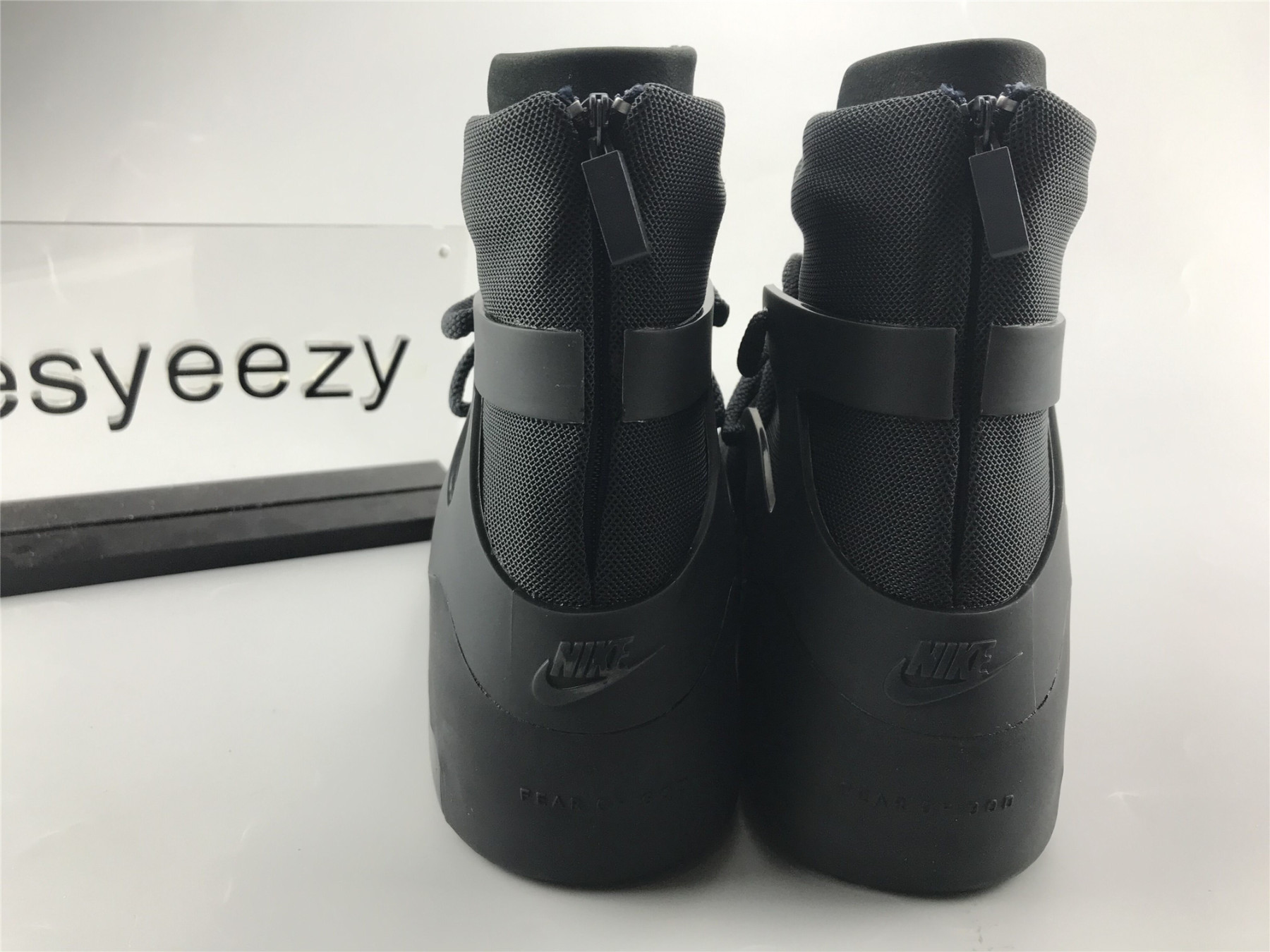UA NIKE AIR FEAR OF GOD 1 TRIPLE BLACK
