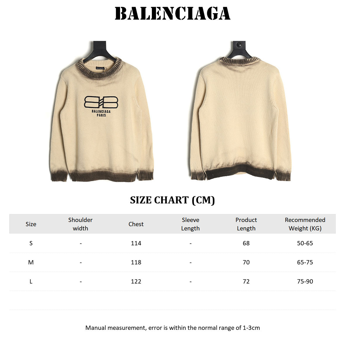 Ba1en*iaga Knitting Sweaters