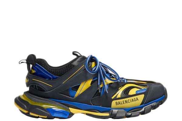 UA TRACK TRAINER BLACK YELLOW BLUE