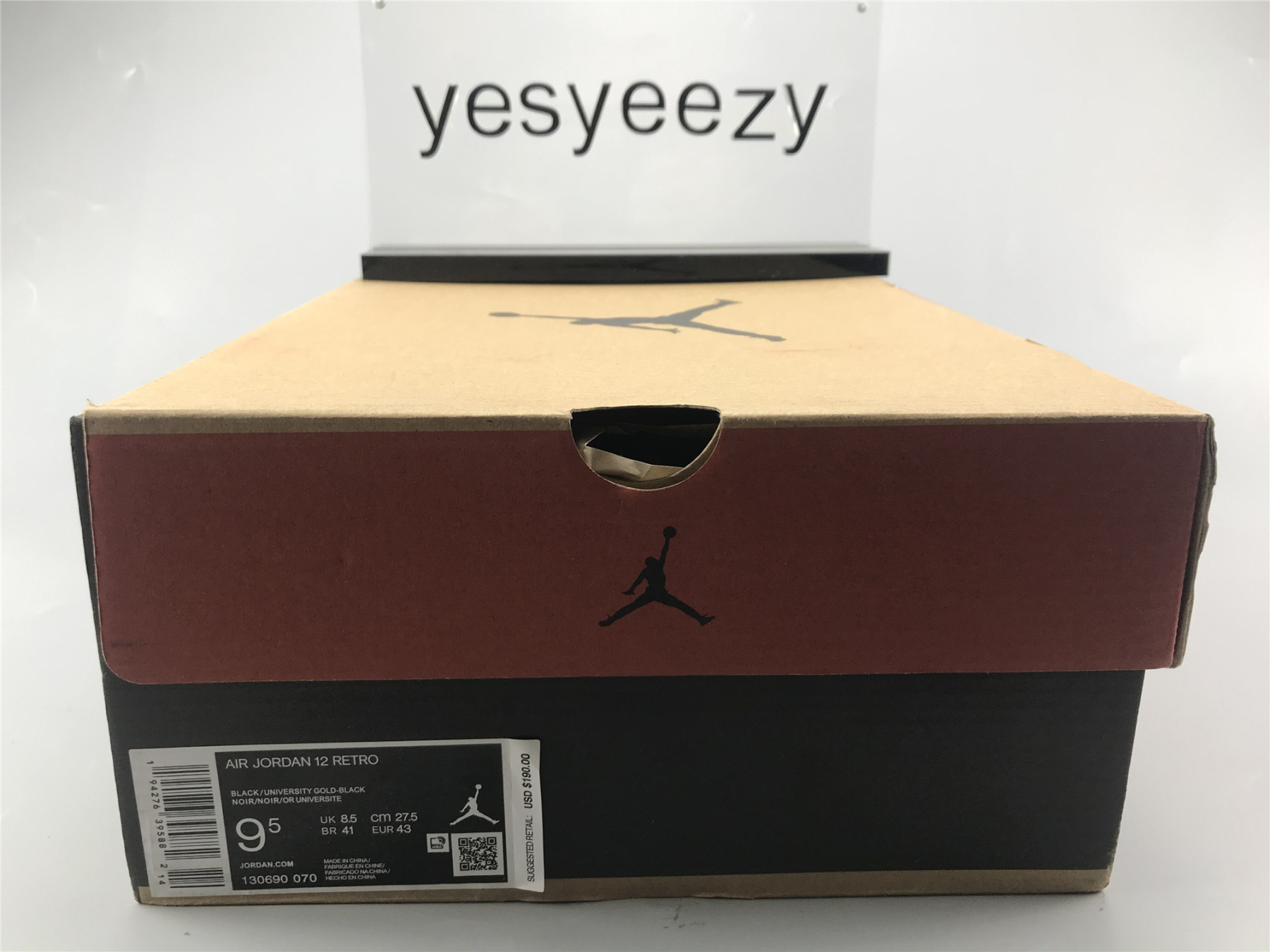 UA AIR JORDAN 12 "UNIVERSITY GOLD"