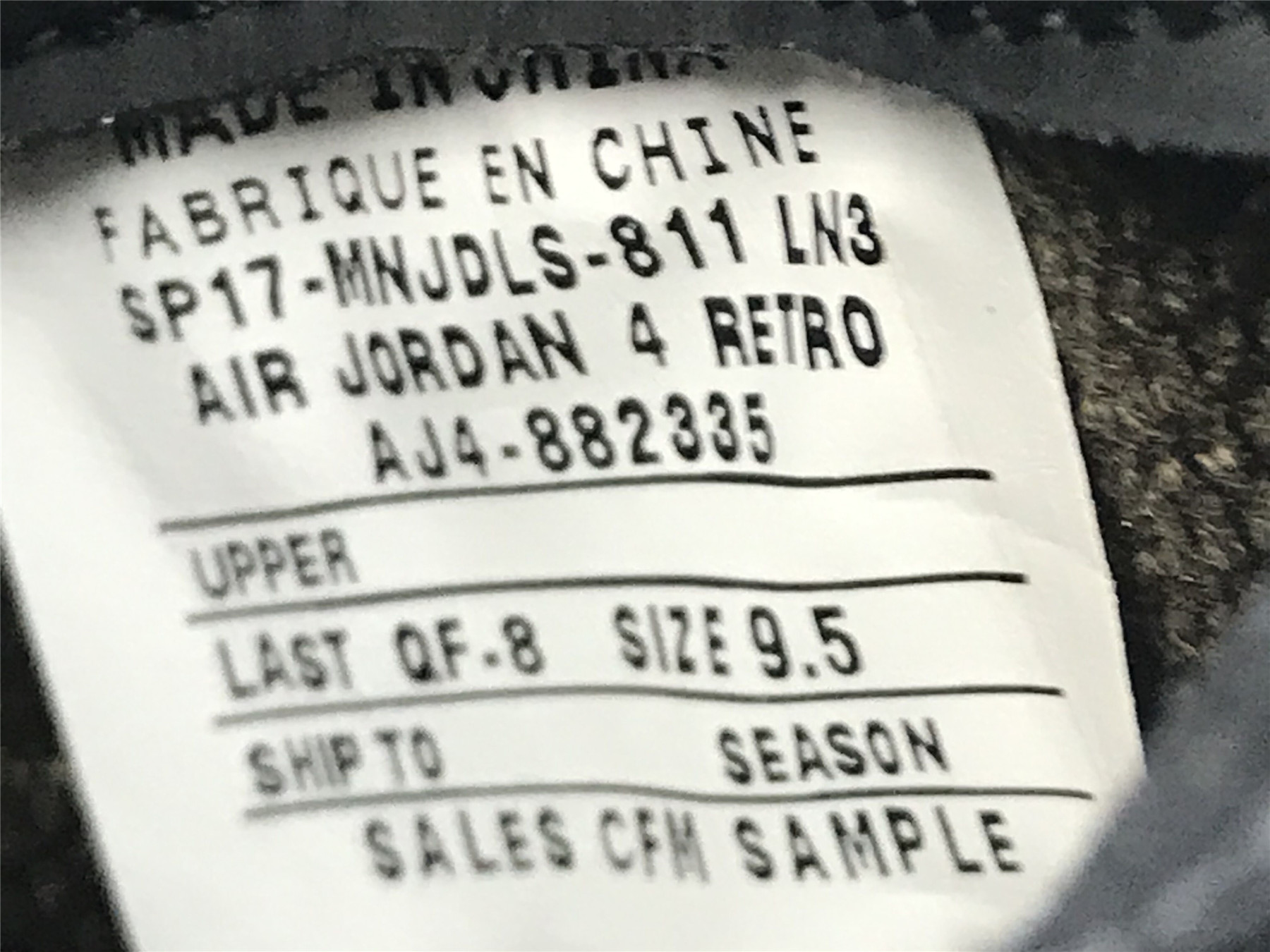 UA TRAVIS SCOTT X AIR JORDAN 4 "CATUS JACK" OLIVE