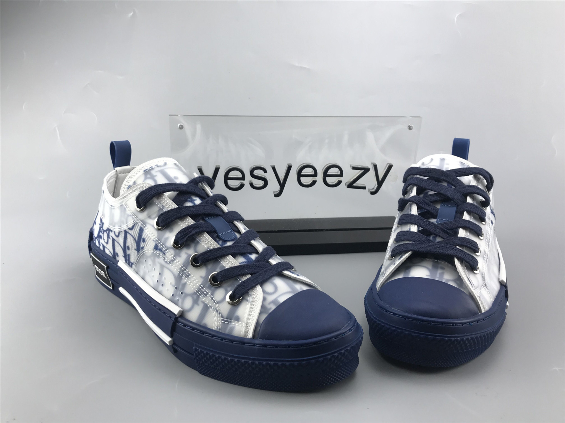 UA Dior B23 LOW TOP BLUE OBLIQUE