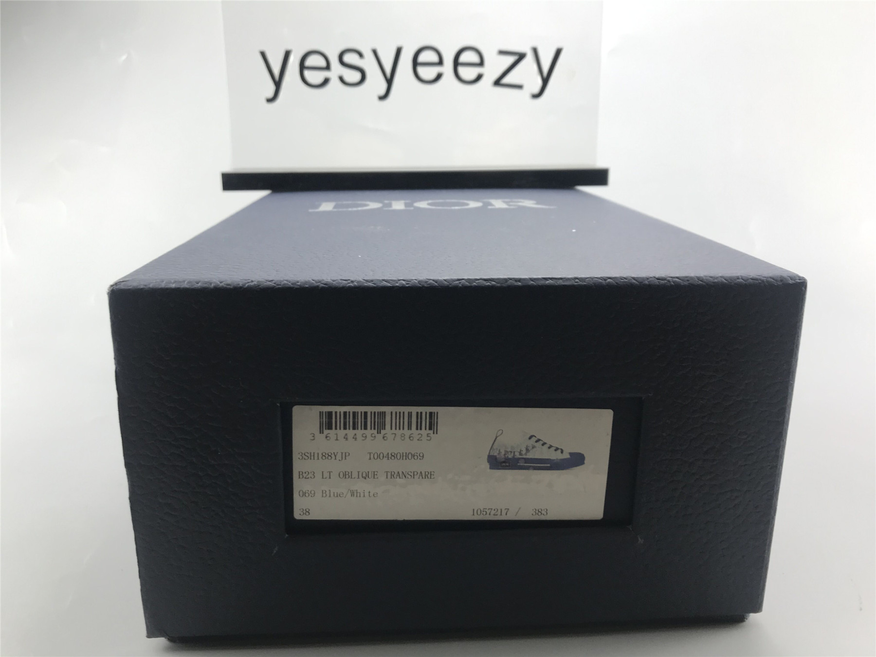 UA Dior B23 LOW TOP BLUE OBLIQUE