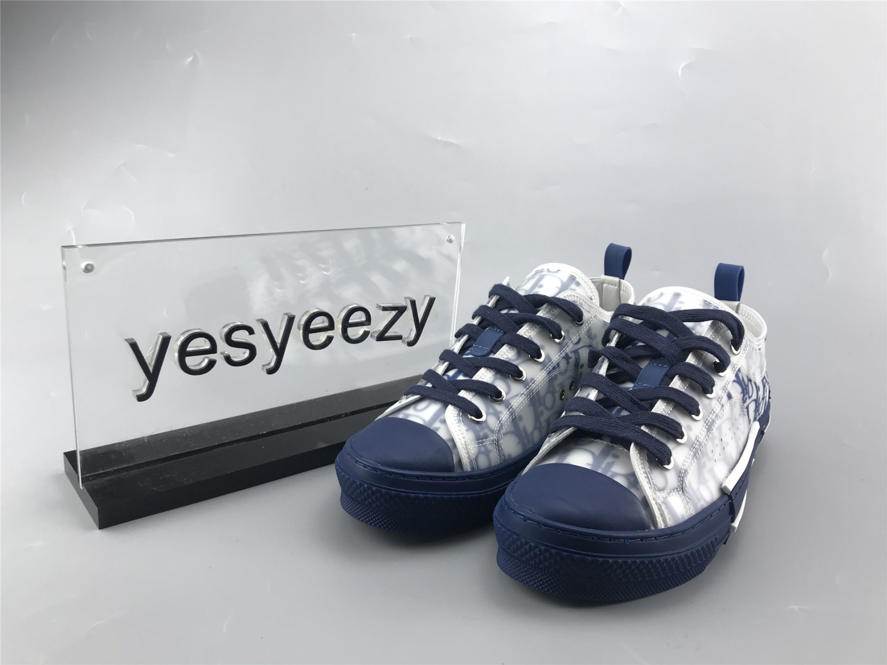 UA Dior B23 LOW TOP BLUE OBLIQUE