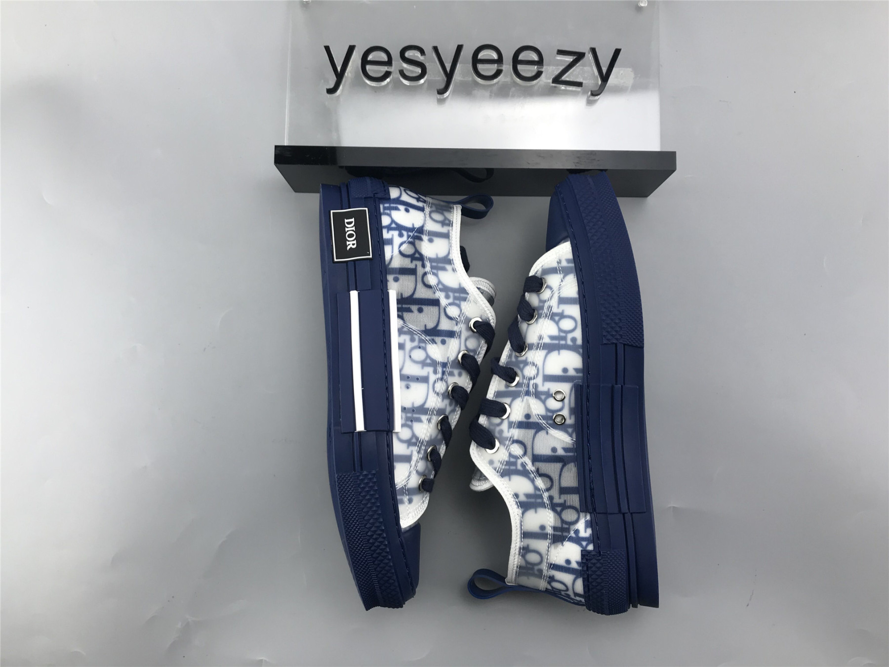 UA Dior B23 LOW TOP BLUE OBLIQUE