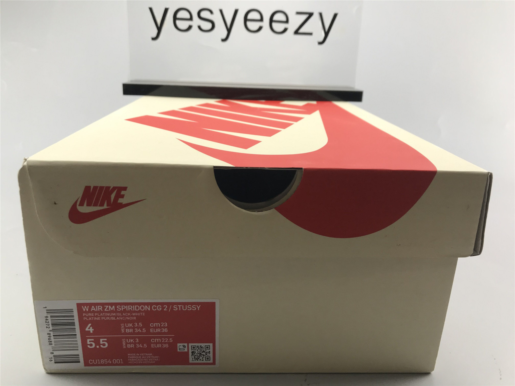 UA NIKE STUSSY X AIR ZOOM SPIRIDON CAGED 