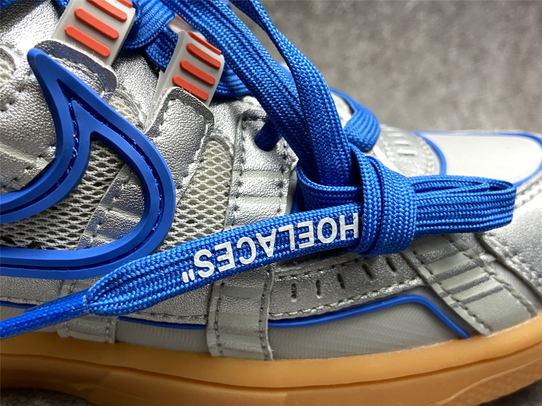 UA NIKE OFF-WHITE X AIR RUBBER DUNK UNIVERSITY BLUE