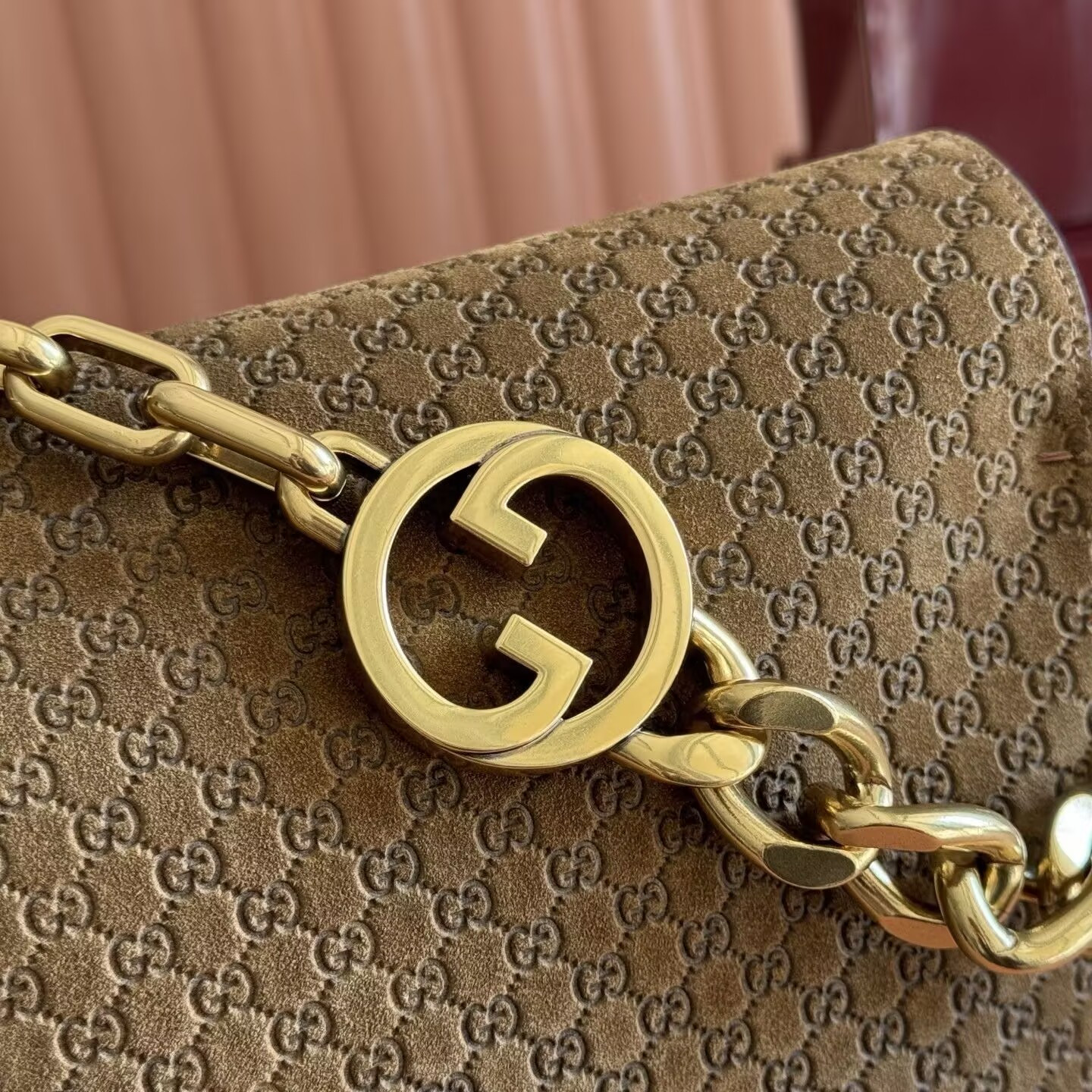 Gucci Large Shoulder Bag With Chain 36x19.5x9.5cm