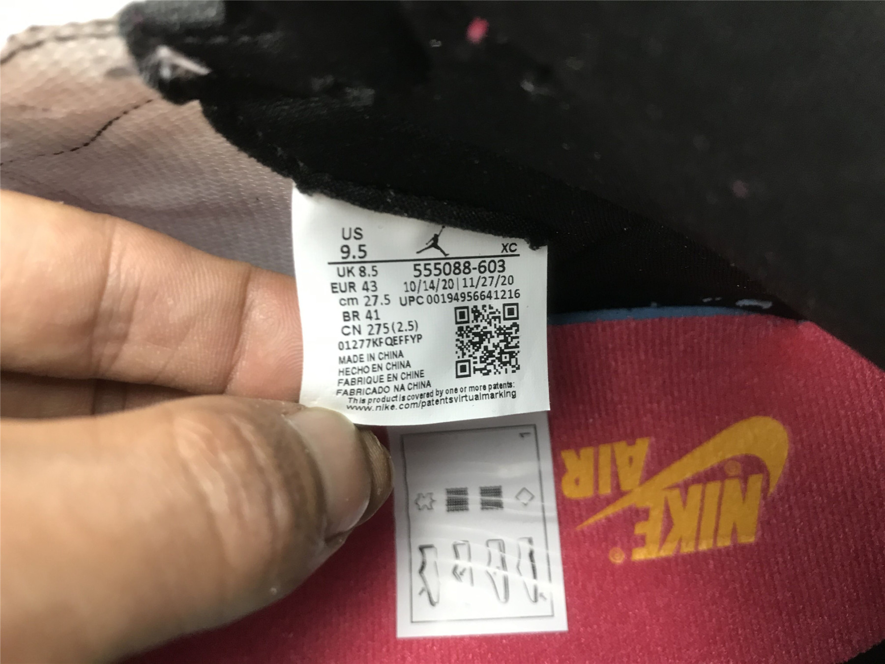 UA AIR JORDAN 1 RETRO HIGH OG 