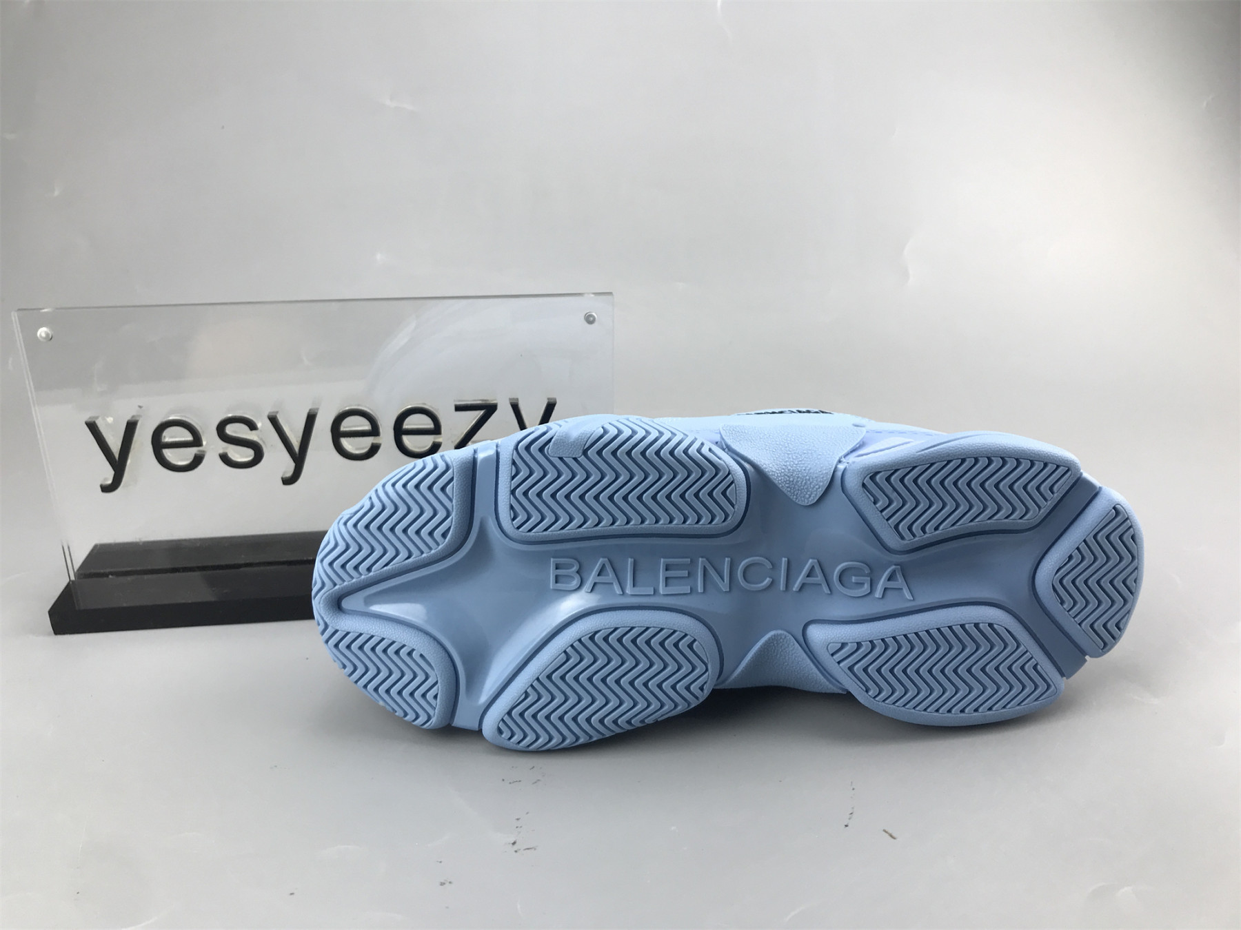 UA TRIPLE S CLEAR SOLE BLUE
