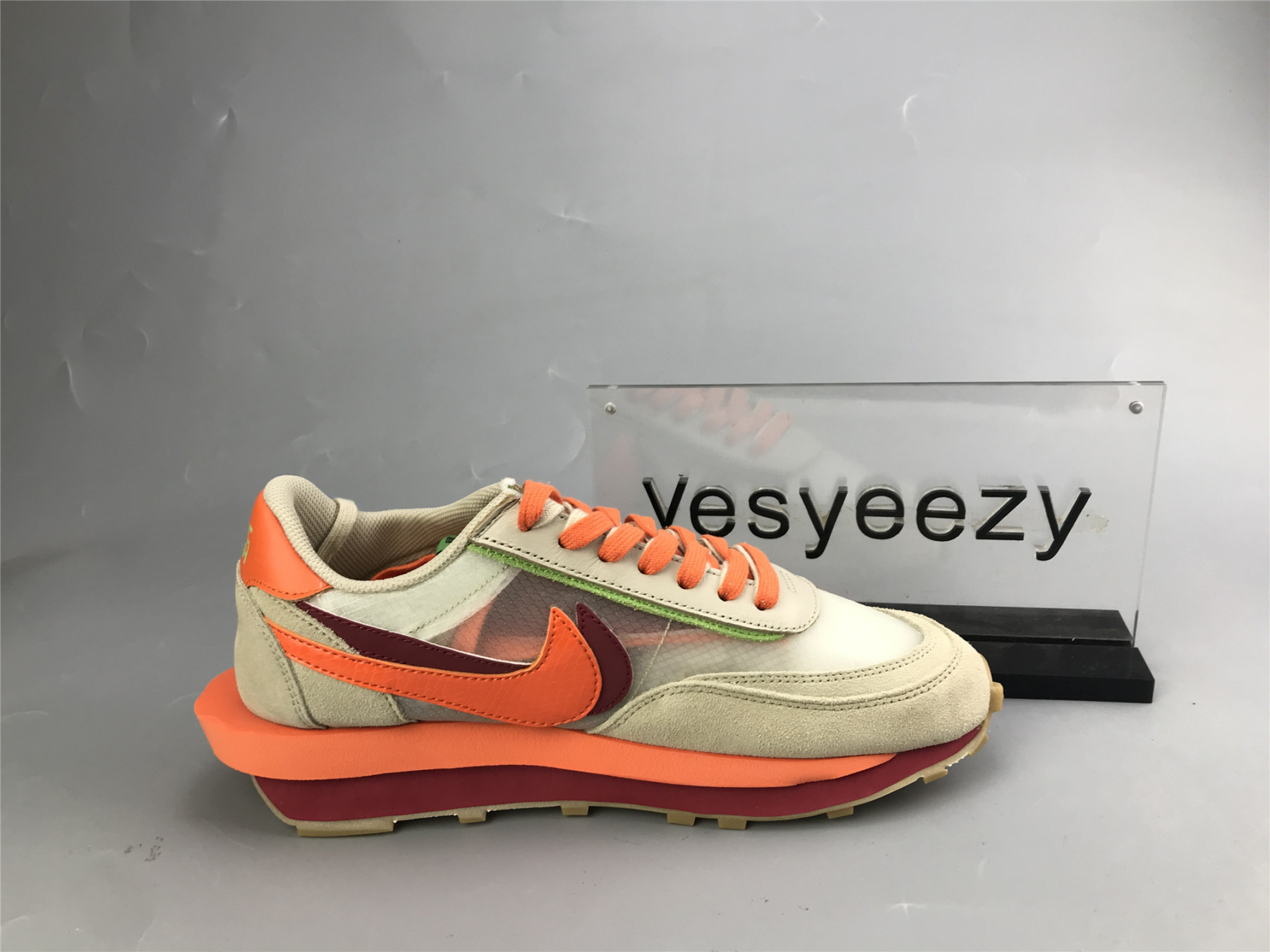 UA NIKE LDWAFFLE CLOT SACAI NET ORANGE BLAZE