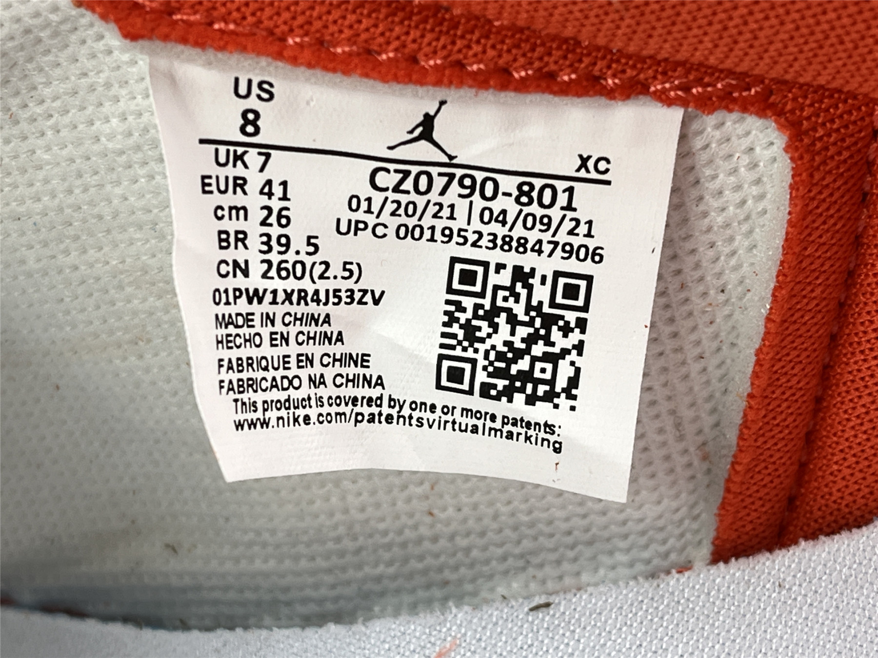 UA AIR JORDAN 1 LOW OG