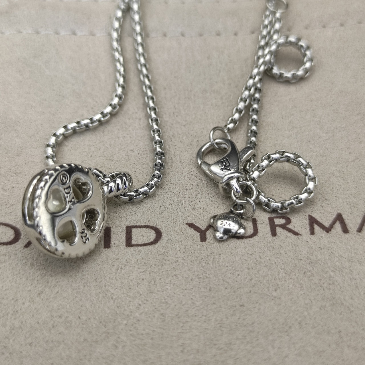 David Yurman PEAL Necklace(chain thickness 2mm, length 45+5cm delay chain)