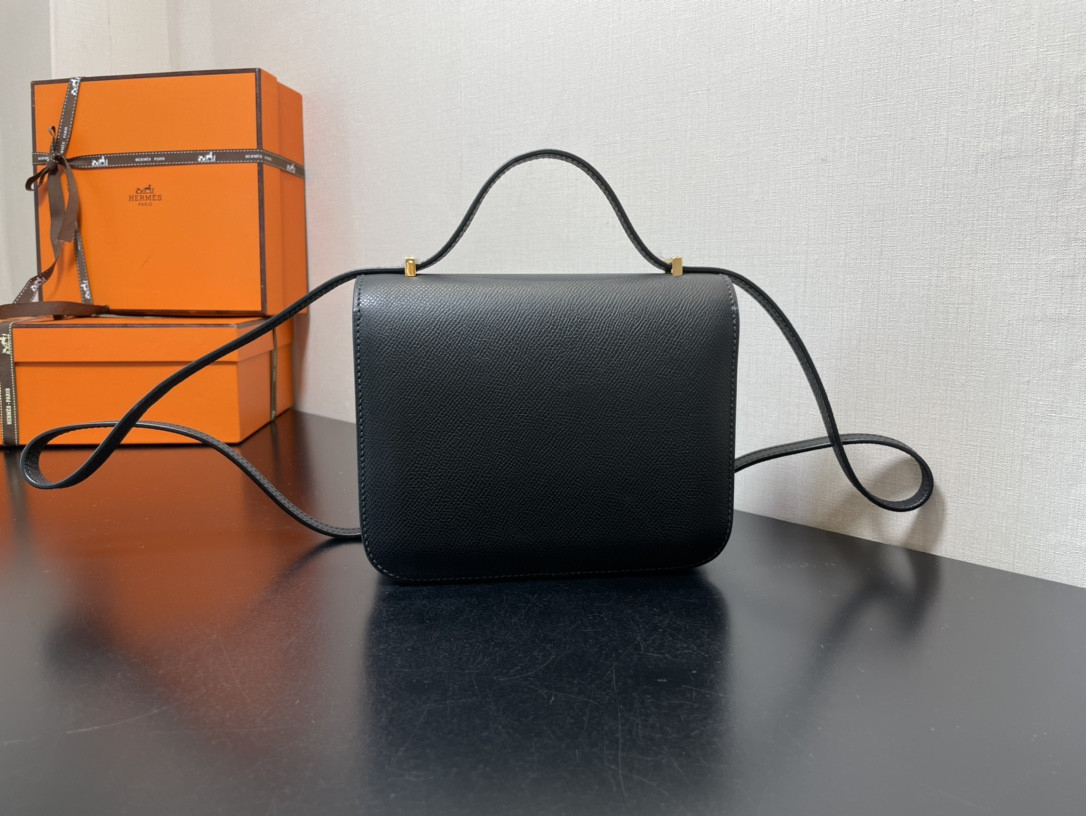 H**me5 Constance 24 Black Epsom 9.4" x 5.9" x 3"