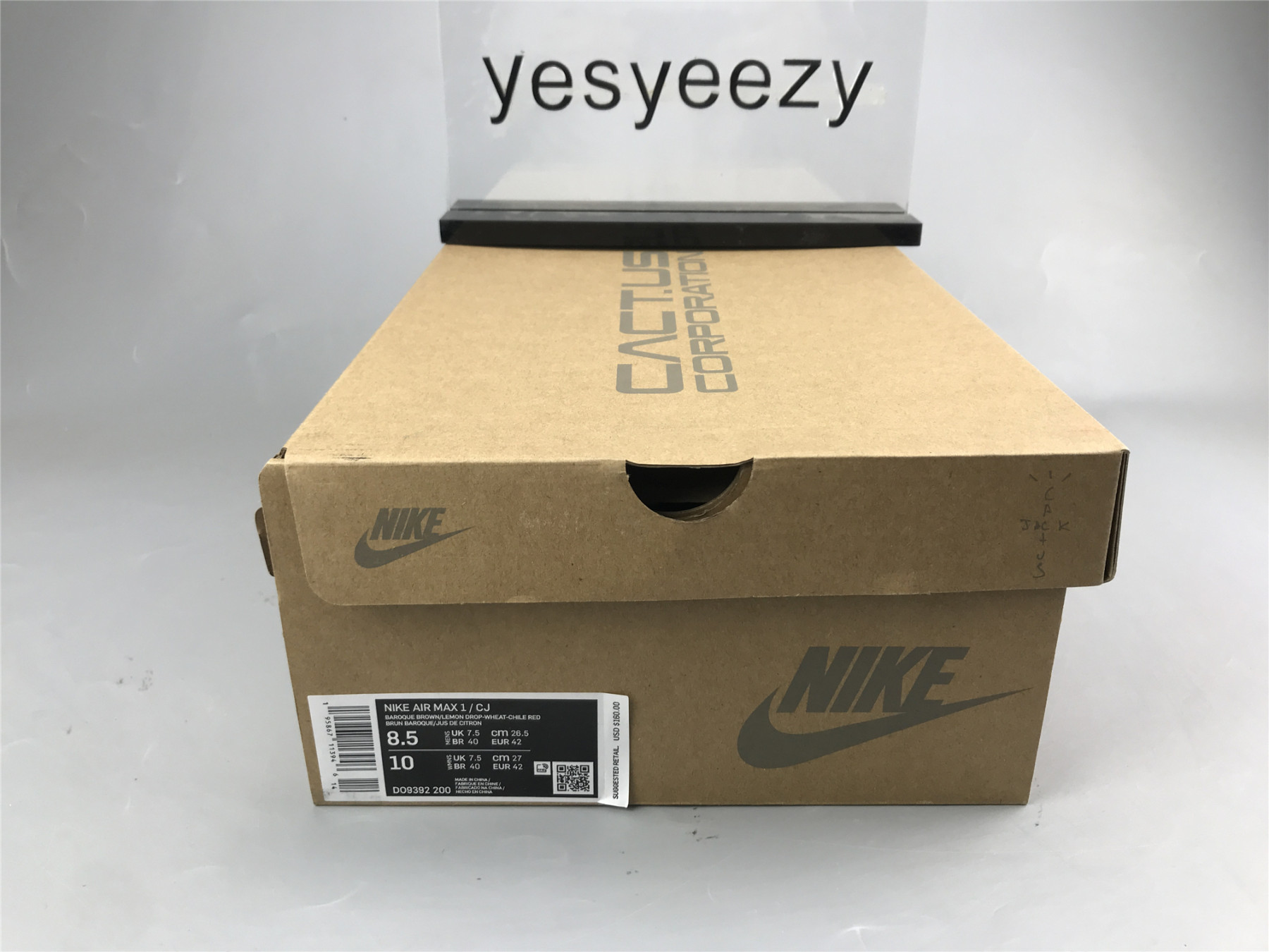 UA NIKE TRAVIS SCOTT X AIR MAX 1 