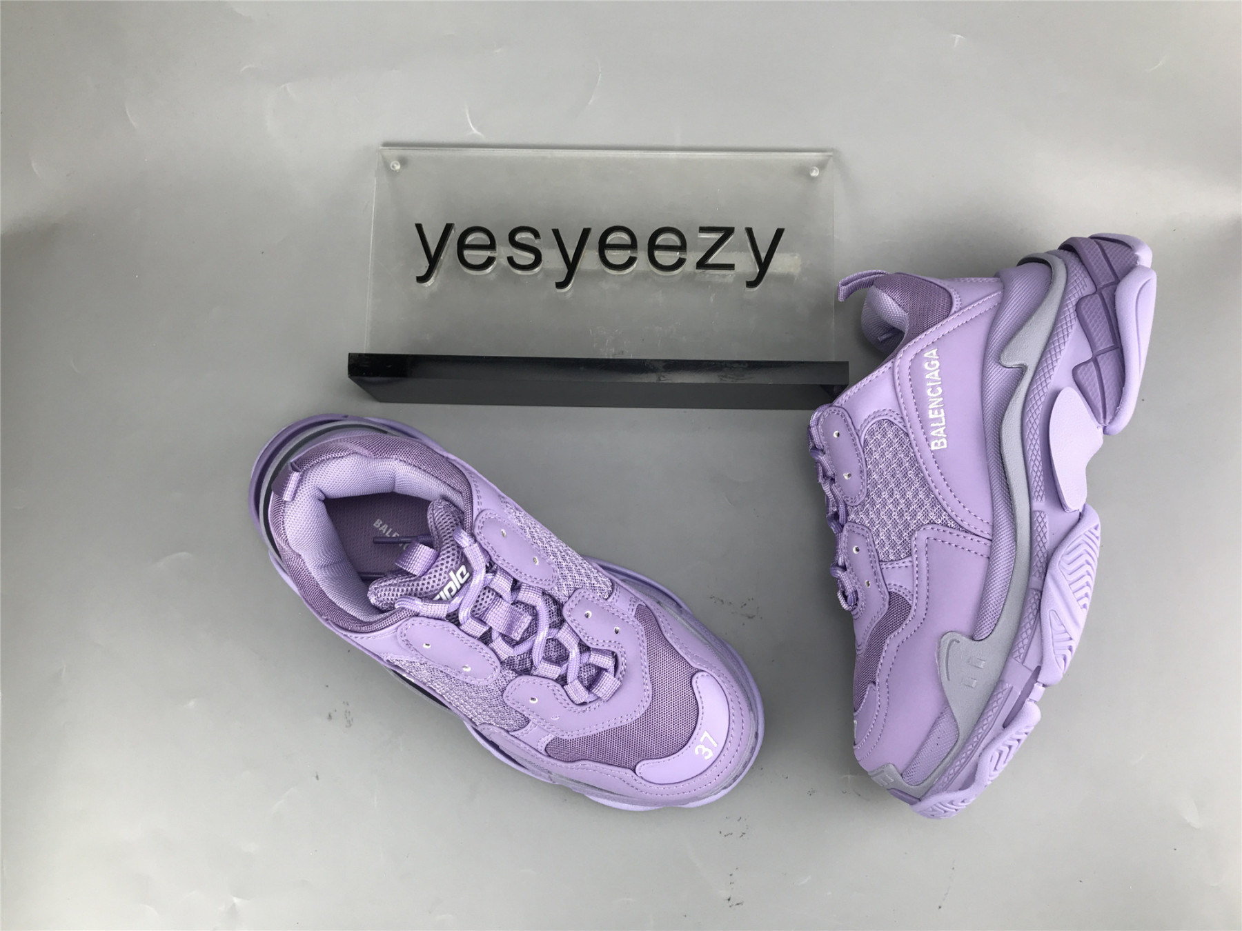 UA TRIPLE S CLEAR SOLE PURPLE