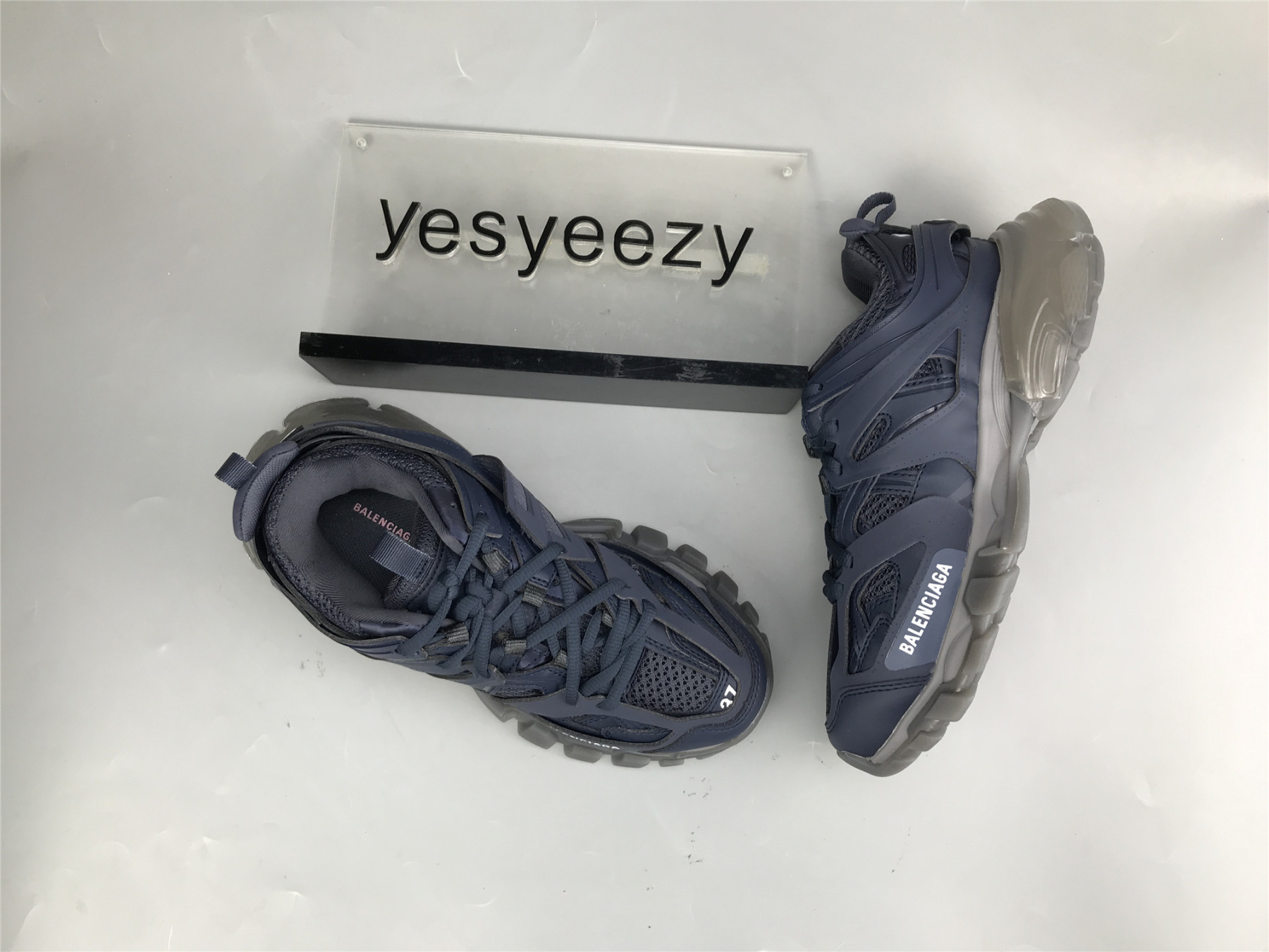 UA TRACK SNEAKER DK.BLUE TRANSPARENT GREY