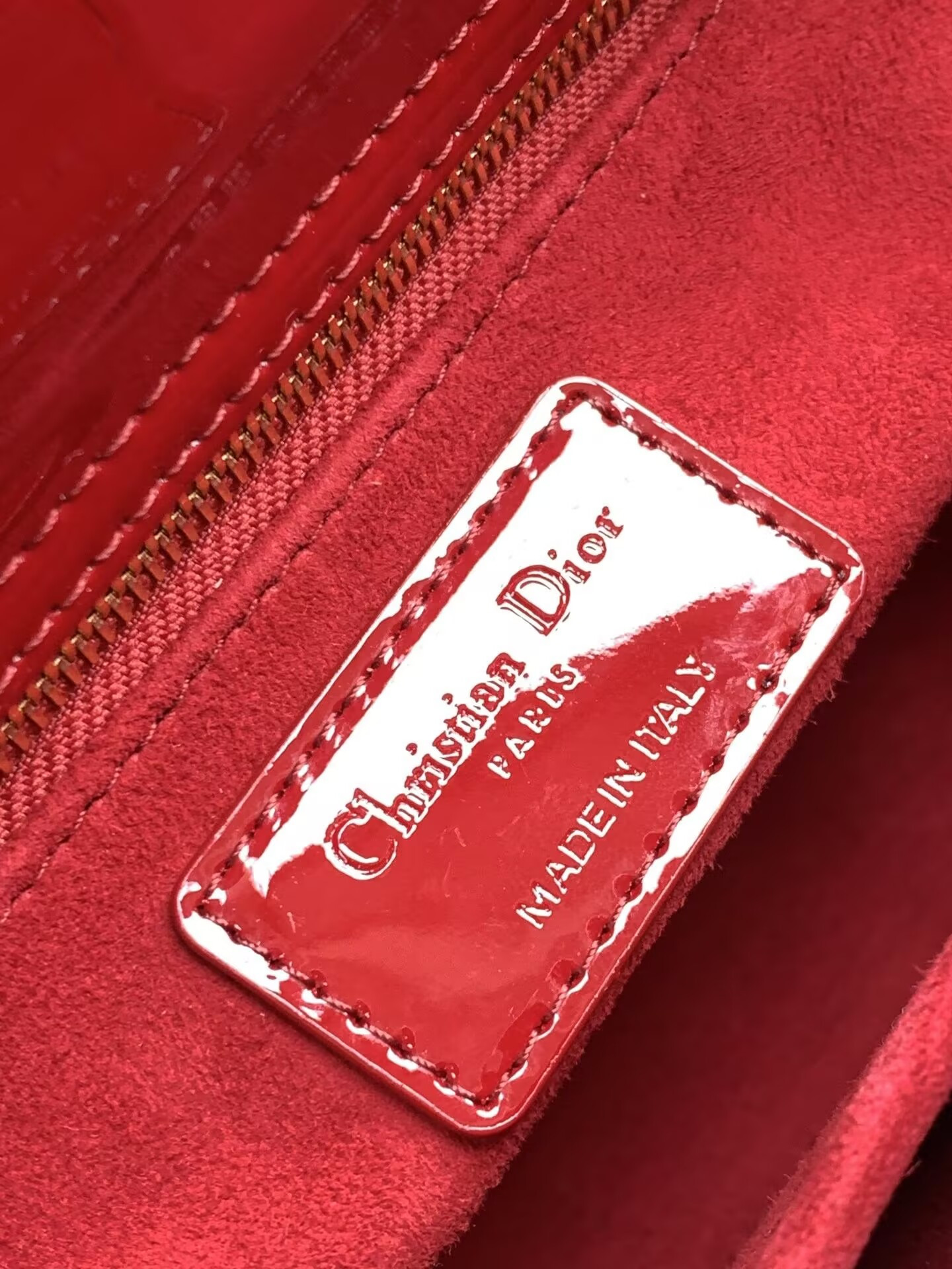 Small Lady D10r My ABCD10r Bag Red Patent 8 x 6.5 x 3 inches