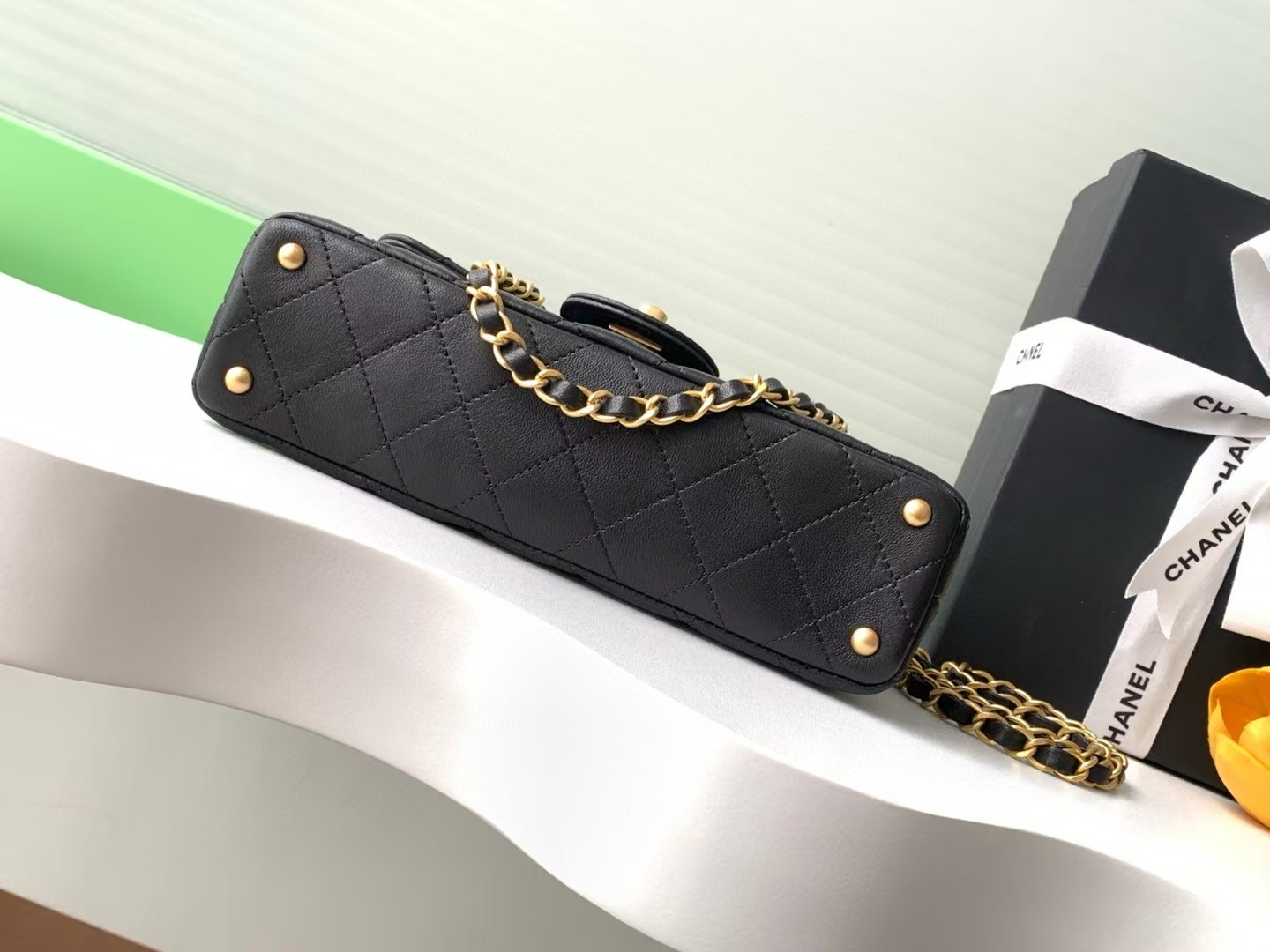 Ch**el Mini Flap Top Handle Bag 12x22x6cm