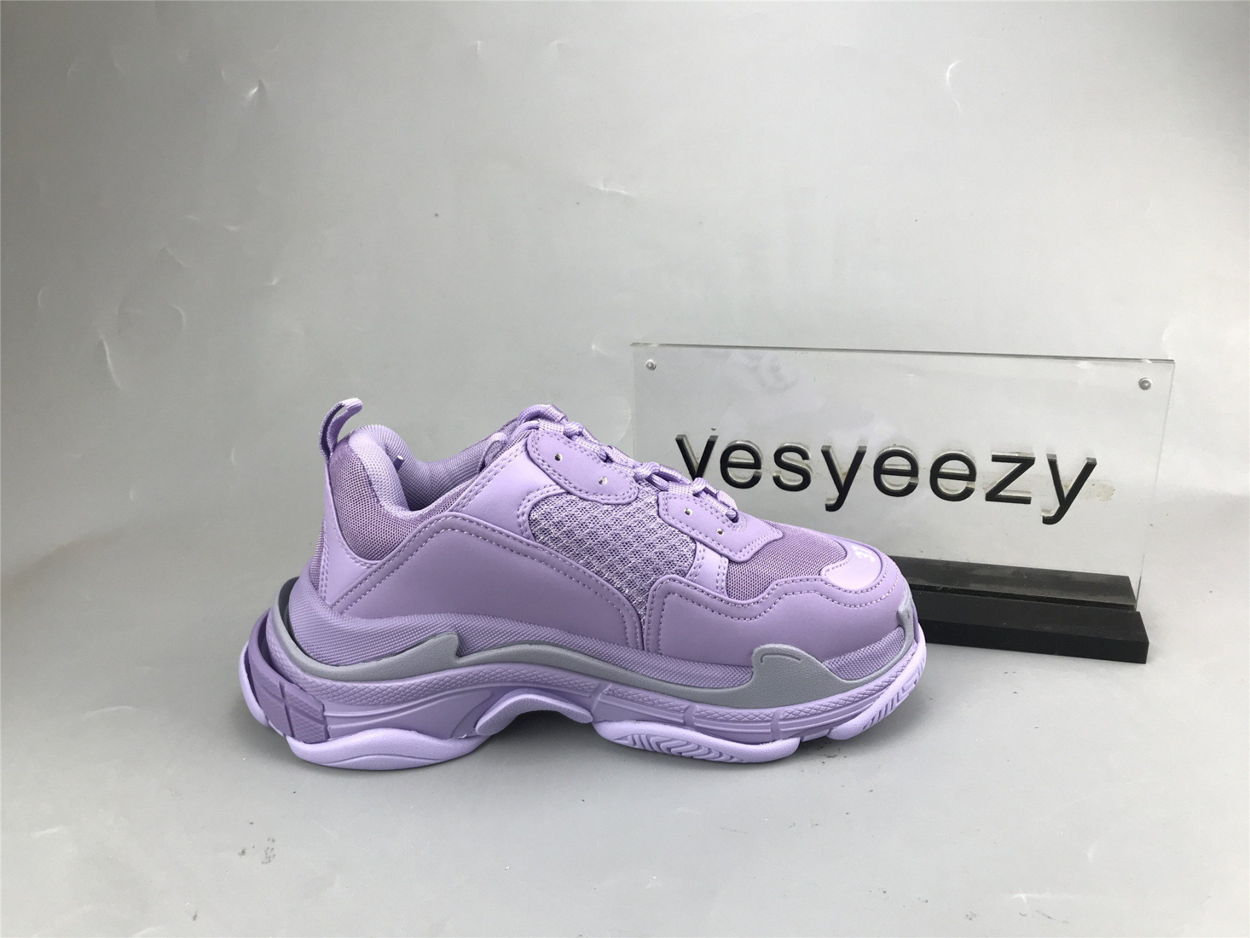 UA TRIPLE S CLEAR SOLE PURPLE